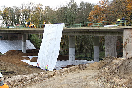 Abgehangene Brücke in Löhne