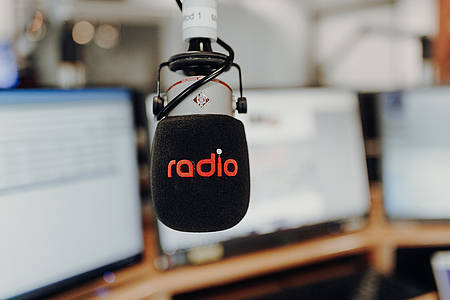 Mikrofon im Radio-Studio